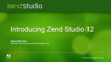 Introducing Zend Studio 12
