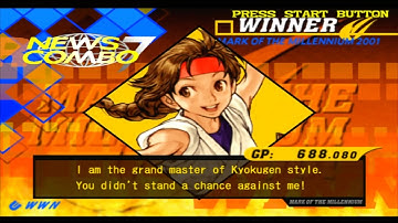 Capcom vs. SNK 2: Yuri Sakazaki Arcade Playthrough [Single Mode] [Playstation 2, 2001]