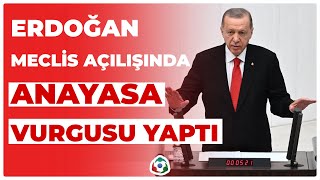 Erdoğan Meclis Açılışında Anayasa Vurgusu Yaptı I KRT Haber