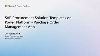 Purchase Orders Management App | SAP Procurement Solution Templates on Power Platform screenshot 3