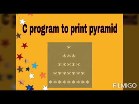 C program to print pyramid