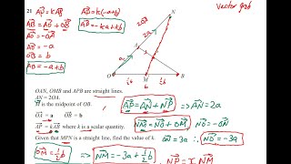 PAST GCSE paper - PROBLEM SOLVING with vectors!