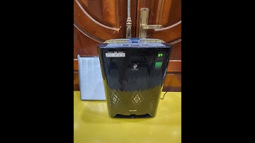 Máy lọc không khí và bù ẩm nội địa Nhật Sharp KC-Z45-B (1058359) (43W) bánh xe, cửa ngáp