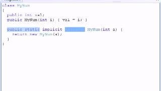 User-defined Conversions in C#.FLV Wealth