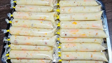 KEM CHUỐI MÍT - cách làm KEM CHUỐI BỊCH nước cốt dừa béo sốt dừa dẻo đặc không dăm đá