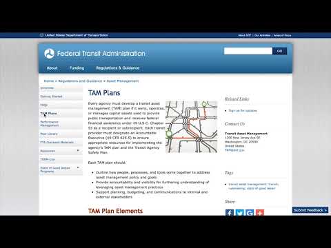 TAM Website Video Demonstration