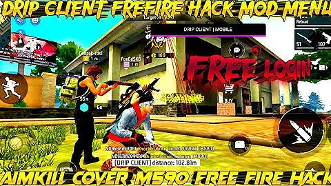 DRIP CLIENT FREE MOD MENU | NO BAN NO BLACKLIST | FREE FIRE HG CHEAT MOD APK FREE | CS RANK WORKING