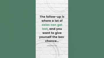 Struggling with sales follow-ups? Be sure to do this to increase your response rates.