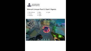 Pearl One Spot... but 7 different agents lineups🤯. #valorant #valorantlineups  #valoranthighlights
