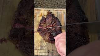 Smoked chuck roast on the Camp Chef Woodwind pellet grill.