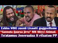 To Atamuu Jeneraala PP Eebba WBO Zoonii Lixaa Gannata Ijaaraa Jirra Abiyyi Ahimad 
