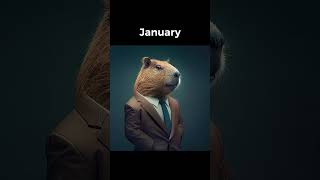 Your month, your capybara! 🤣 #Shorts #Funny #Memes