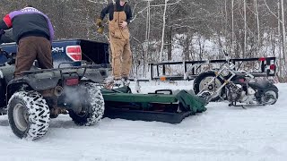 Taking the MINI CHOPPER and RANCHER to the ice!