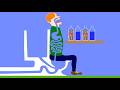 【Algodoo】Toilet While Eating Fruit｜フルーツを食べながらトイレをする人