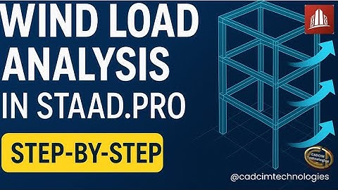 Wind Load Analysis in STAAD.Pro | Step-by-Step Structural Workflow