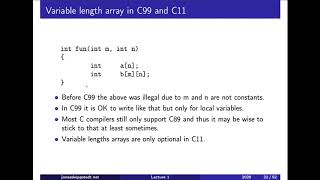 F01 / 5: Java class and C struct (level 3)