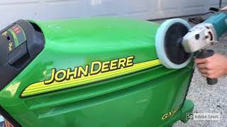 John Deere GX345 after buffing and polishing,