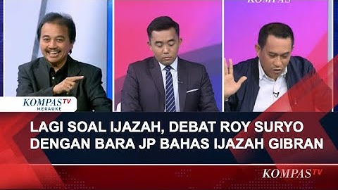 Lagi Soal Ijazah,  Debat Roy Suryo dan Wakil Ketua Bara JP Bahas Ijazah Wapres Gibran