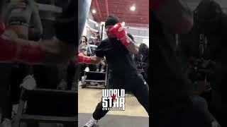 Gervonta Davis working the bag 🥊 Lamont Roach Jr in trouble?