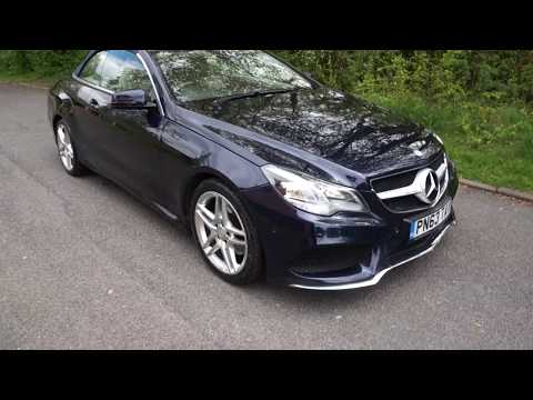 2013(63) MERCEDES E220 CDI AMG SPORT CONVERTIBLE AUTOMATIC DIESEL CAVANSITE BLUE MERCLAND