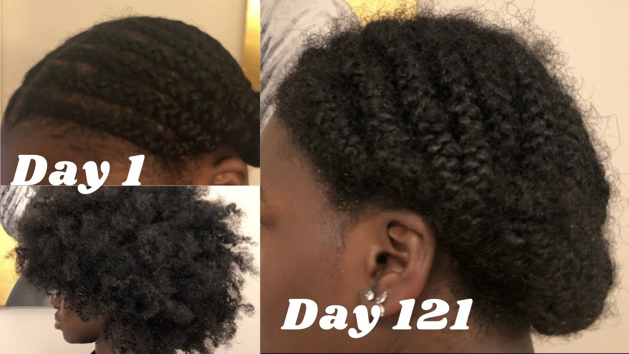 4 month cornrow take down| 2 years post big chop