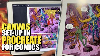 Procreate Comic Book Canvas Size Set-up and Other Print Stuff