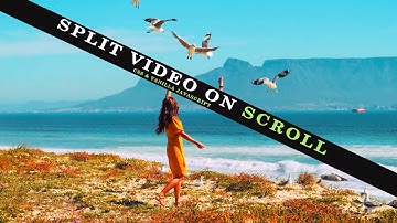 Creative Website Header Split Video on Scrolling @TonuDipa Coding