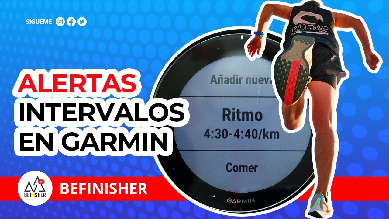 Alertas de  INTERVALOS en GARMIN | BeFinisher