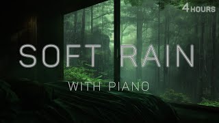 4hours  Relaxing Sleep Music  Soft Rain sleep  Deep Sleeping Music  Piano Chill