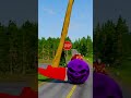 McQueen Bollard Crush - BeamNG.drive #duet #shorts #gaming