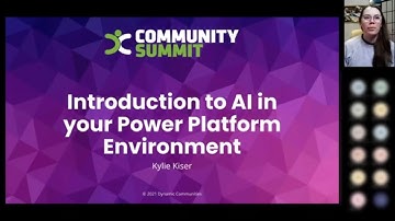 Introduction to AI in your Power Platform Environment - November 2021 Washington, DC User Group