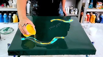 2 Lines + 4 Colors = A Spectacular Result! - Simplicity Series - Acrylic Pouring