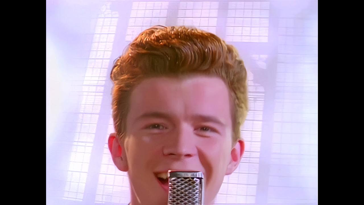 A 4K 60 FPS Remaster of the 'Rickroll' Famous Music Video For Rick Astley's  'Never Gonna Give You Up