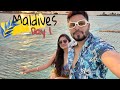 Maldives Day 1 | Anniversary | Paradise Island Resort | Room tour | Best vacation | Couple vlog