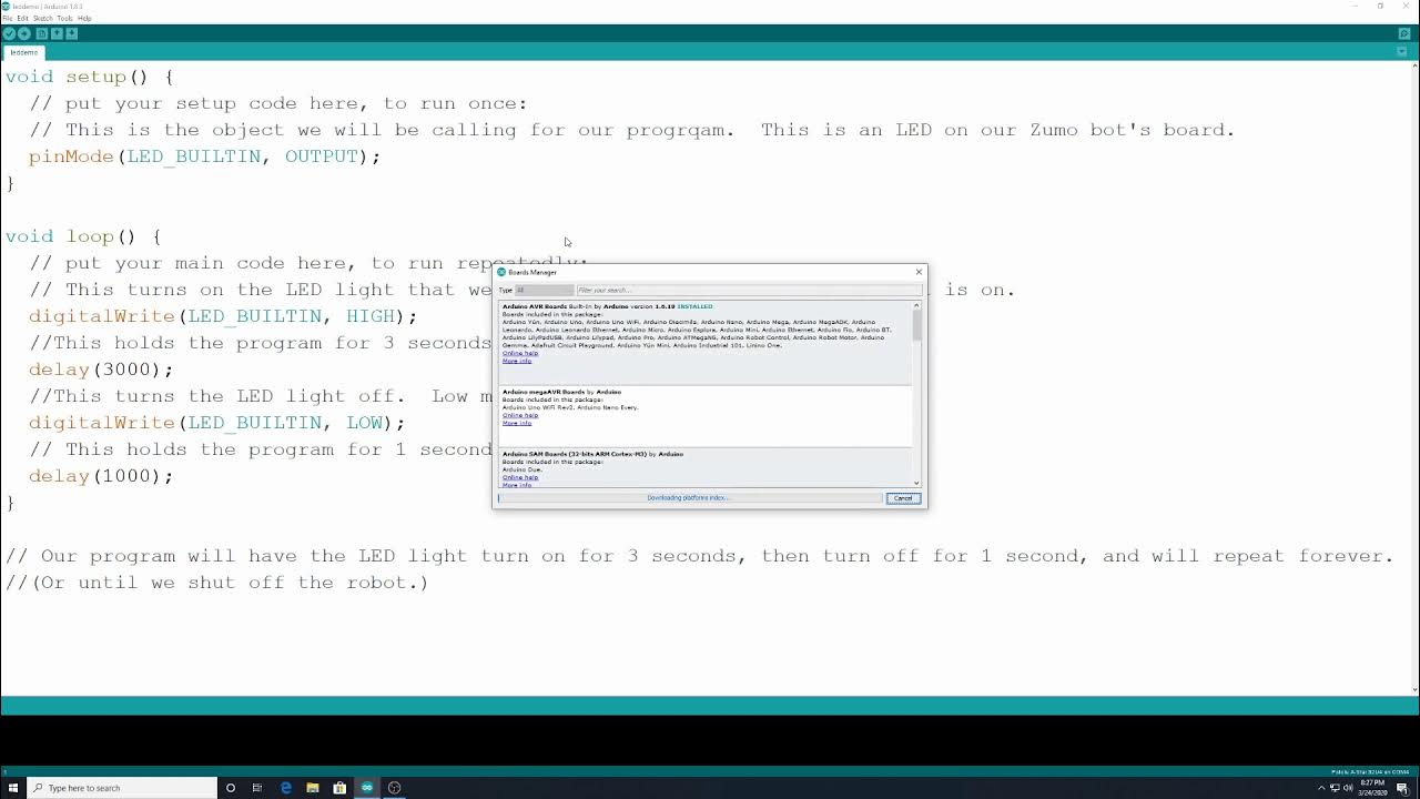 Zumo Bot Arduino 1: LED Demo - YouTube