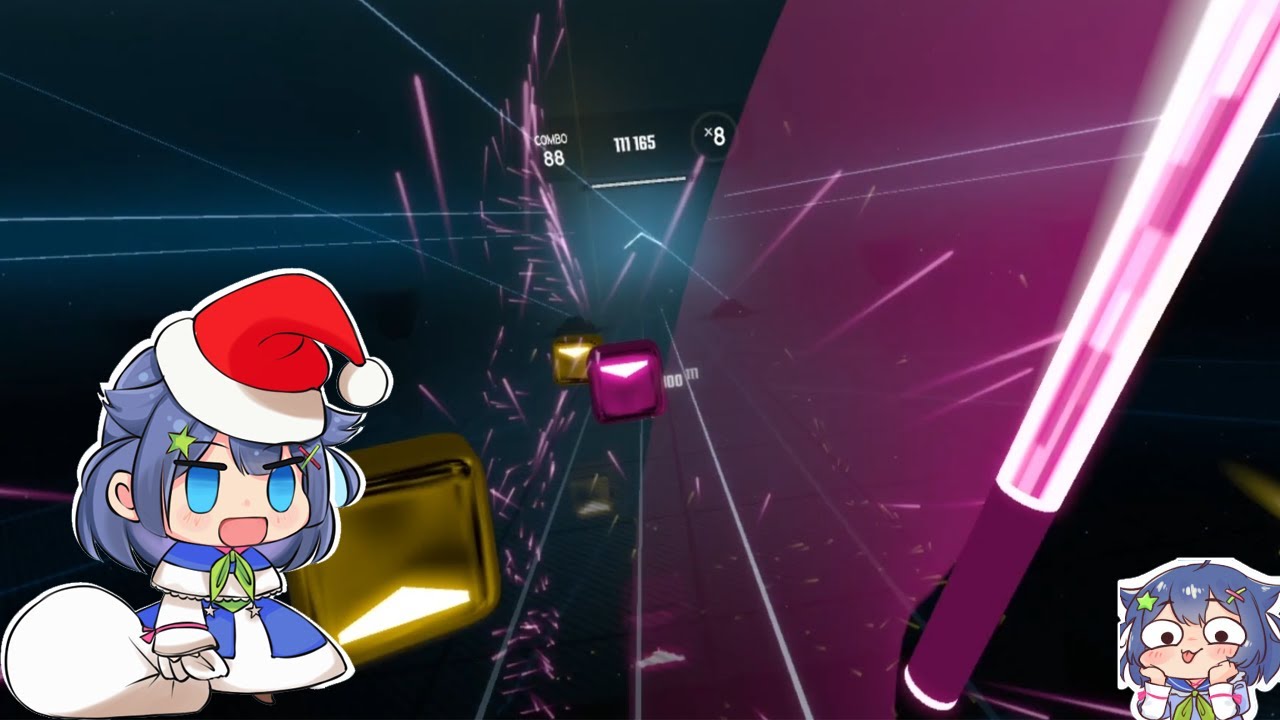 oki doki boomer but it's a 360° level in Beat Saber