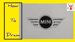 How to draw car logo l drawing MINI logo #carlogo #mini #ncs