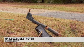 Celebrity Investigation underway after mailboxes vandalized in Anderson Co. Wealth