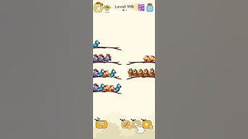 bird sort color game level 445 #birdsortcolor #gameartdesign #gamedesign #games #gameplay