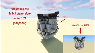 3x3x3 Piston Door tutorial! [Minecraft 1.21] (See pinned comment for locationality fix)