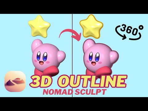 Add Stylized Outlines To 3D Models In Nomad Sculpt Anime Toon Shader Trick 