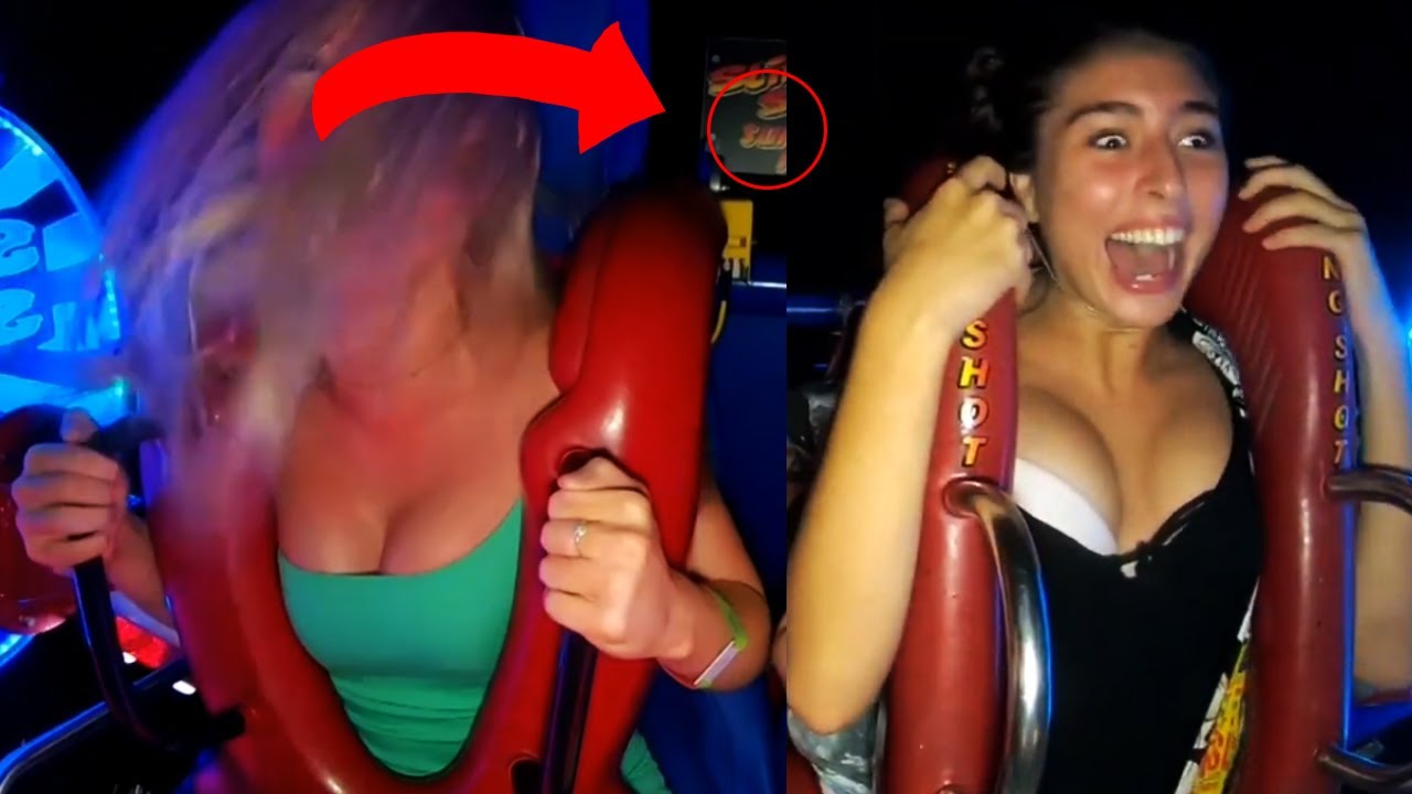 Slingshot Ride Mishaps: See Boobs Fly!