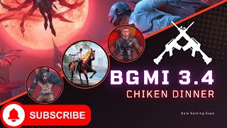 BGMI AGGRESSIVE GAMEPLAY | CHIKEN DINNER CRIMSON MOON AWAKENING 3.4