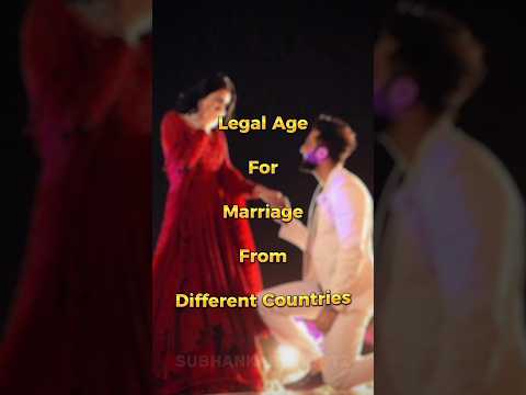 Legal Age For Marriage From Different Countries In The World #shorts
