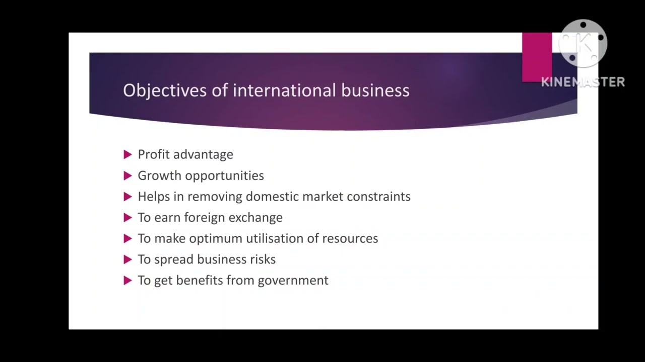 INTERNATIONAL BUSINESS Objectives Of International Business Tamil INTERNATIONAL BUSINESS Objectives Of International Business Tamil