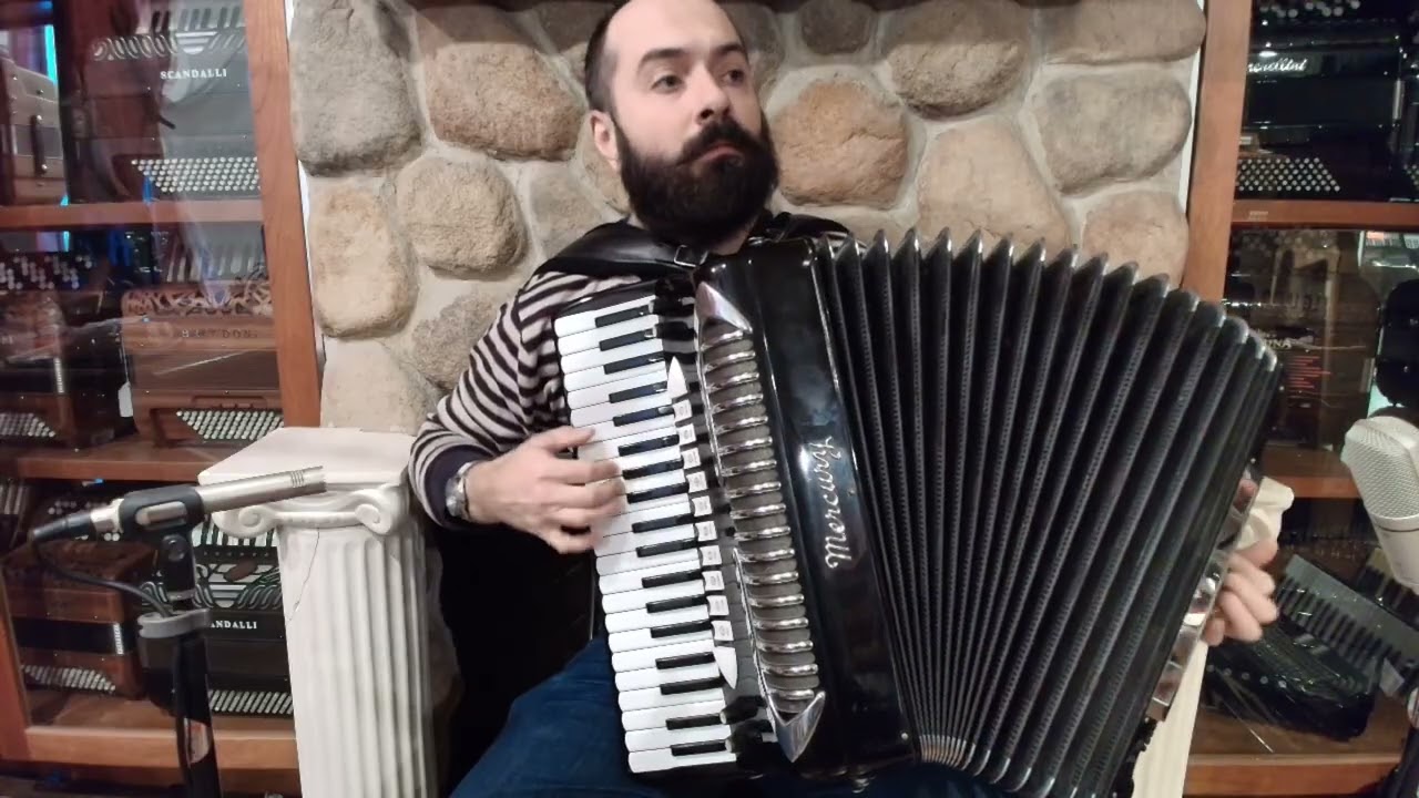 7826 - Black Guerrini Mercury Piano Accordion LMMH 41 120