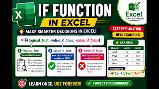 Excel IF Function Explained | Easy Examples for Beginners #iffunction #excel