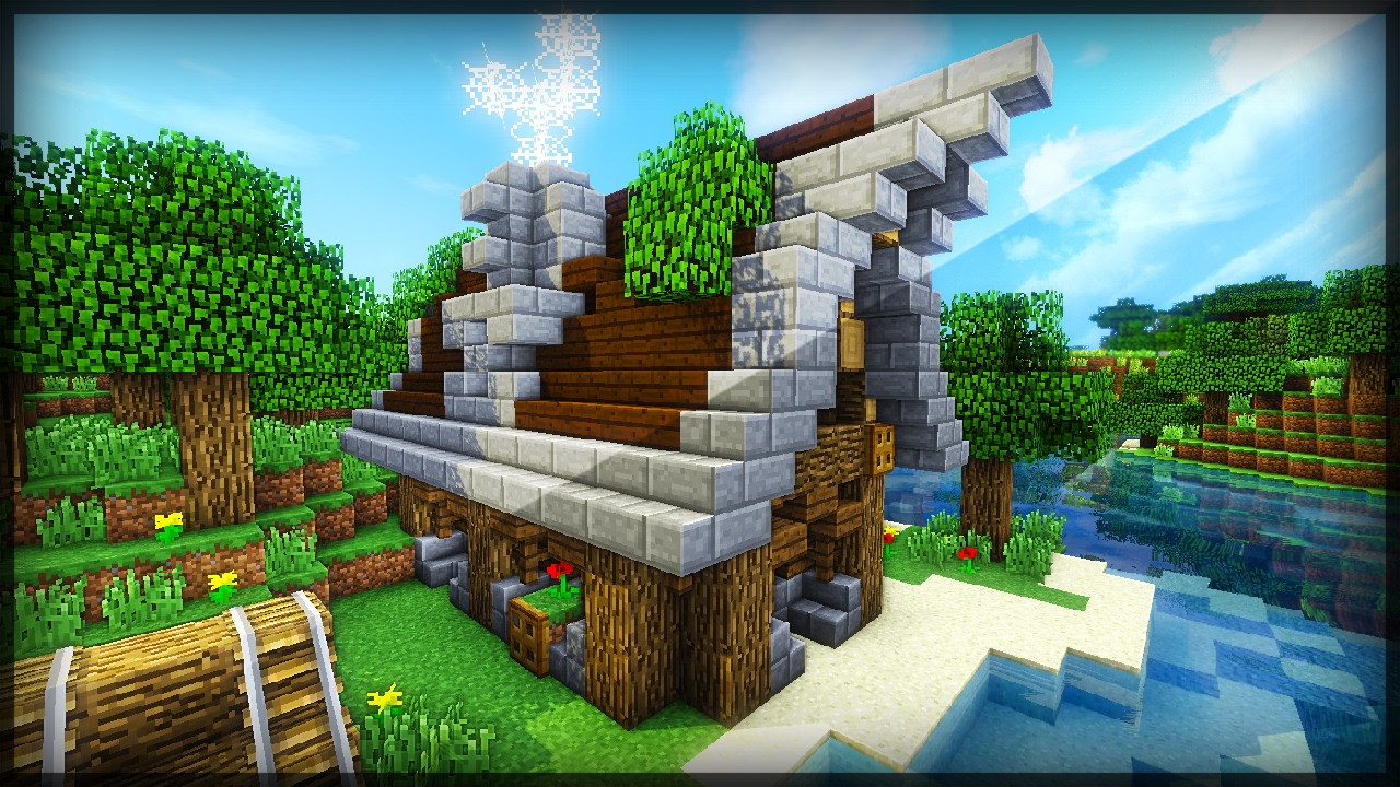 ✔ CONSTRUINDO CASA DE INICIANTE - MINECRAFT atualização azamerica champions