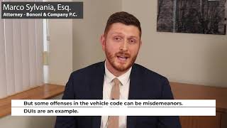 Is A Speeding Ticket A Misdemeanor in Pennsylvania?