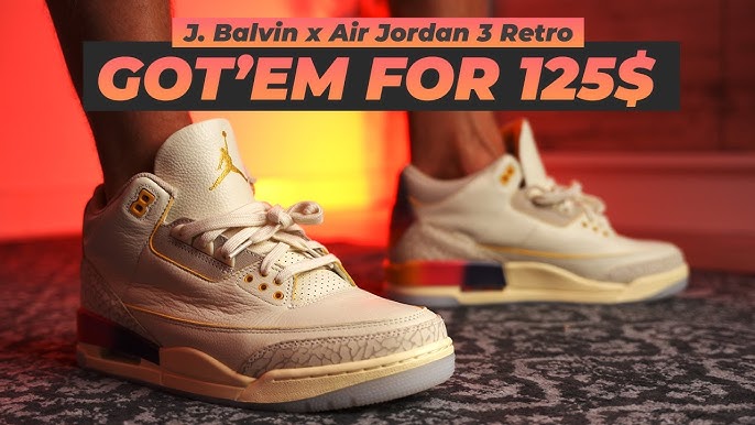 J Balvin Air Jordan 3 Medellín Sunset